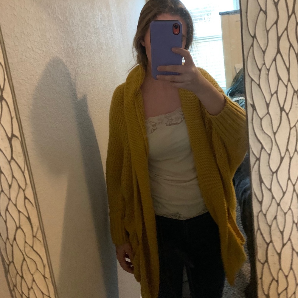 Yellow chunky sweater